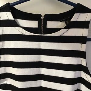 Banana Republic Monochrome Striped Sleeveless Top